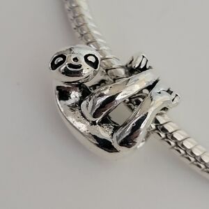 New! For Pandora Troll Charm Bracelet Silver Color Cute Sloth Wraparound Charm